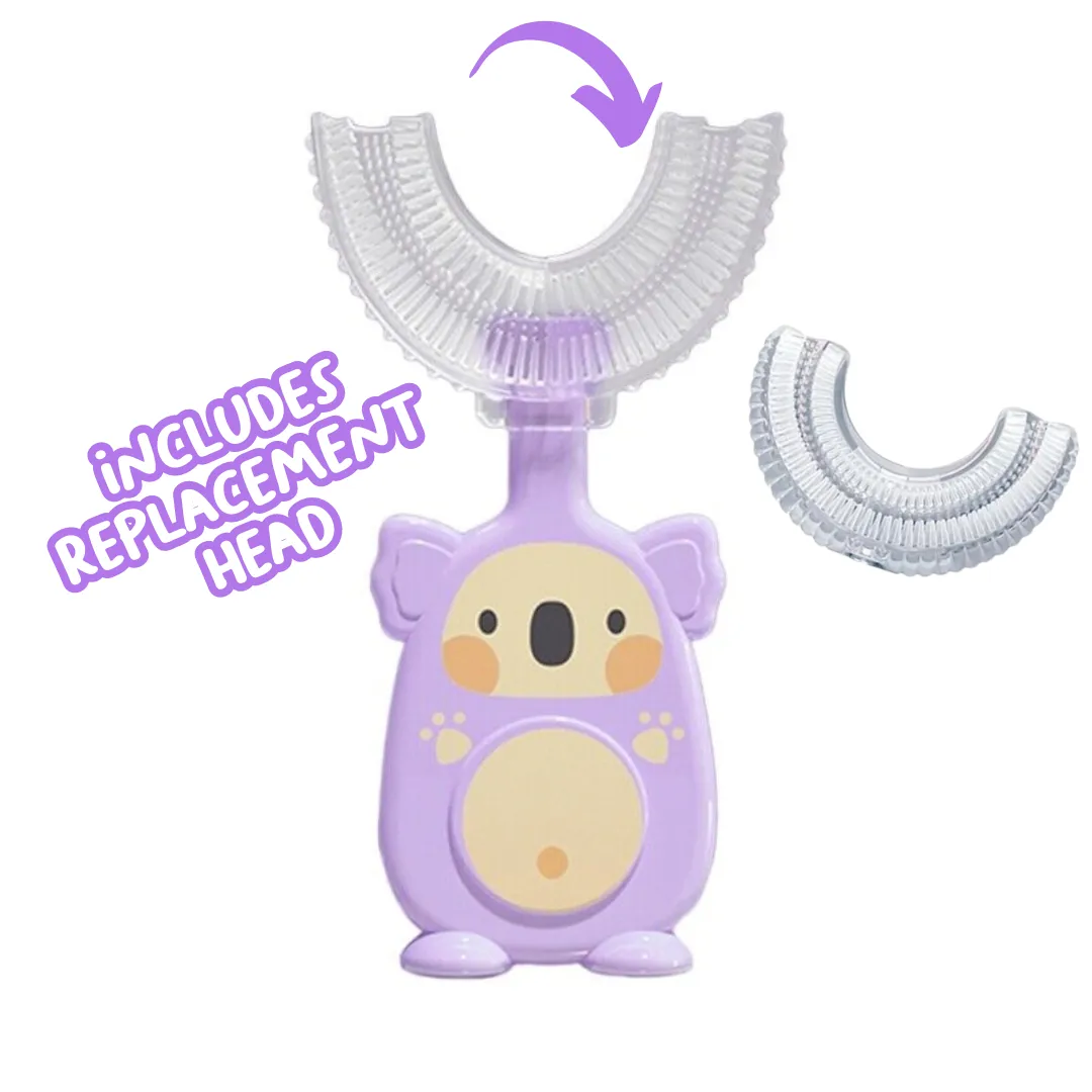 Cute Koala U-Shaped Sensory Toothbrush with Replacement Head