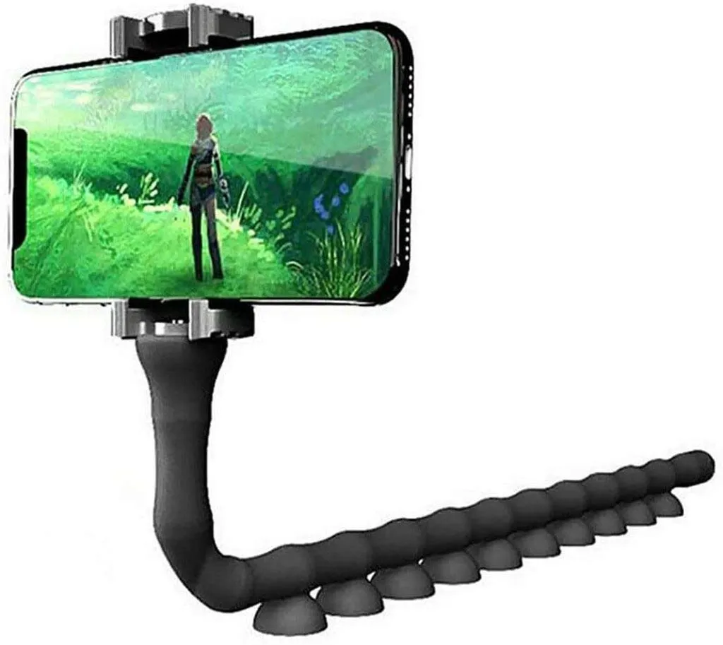 Cute Worm Snake Smart Cell Phone Holder with Long Arms Mobile Phone Mount Desktop Bed Lazy Bracket Mobile Stand Support All Mobiles