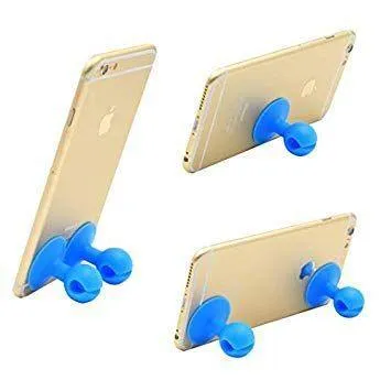 Dealsplant 2 in 1 Octopus Mobile Stand Sucker Silicone Suction Mini Phone Stand Holder for All Phones - Random Colors (1pc)