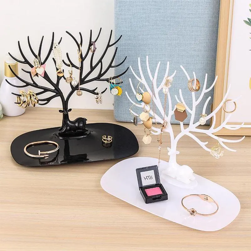 Deer wood jewelery stand - organizer for jewellery