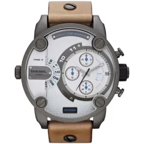 Diesel Men's Chronograph Watch Little Daddy White Brown