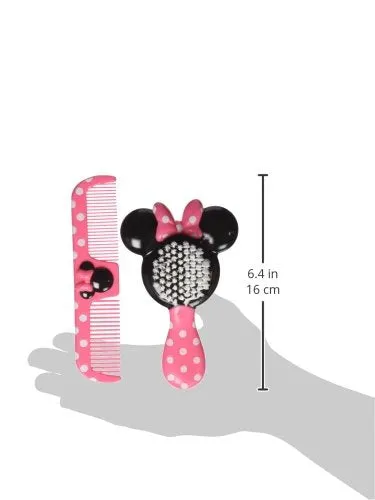 Disney Baby Minnie Hair Brush and Wide Tooth Comb Set