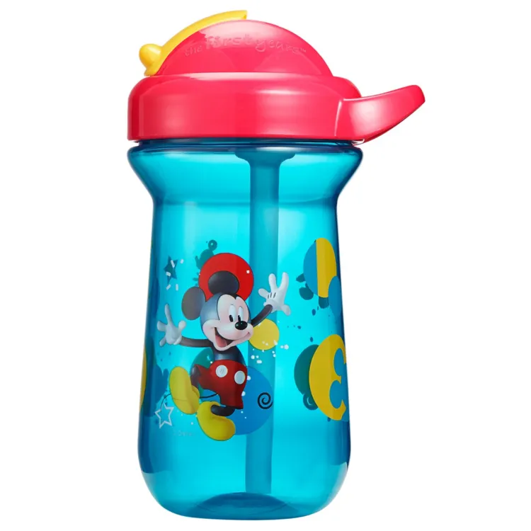 Disney Flip Top Straw Cup - Mickey Mouse