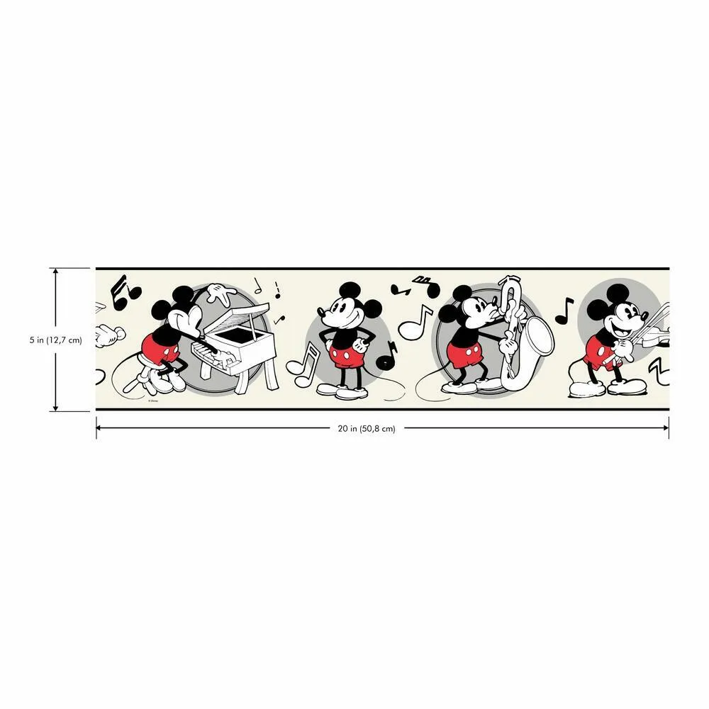 Disney Vintage Mickey Mouse Peel and Stick Border