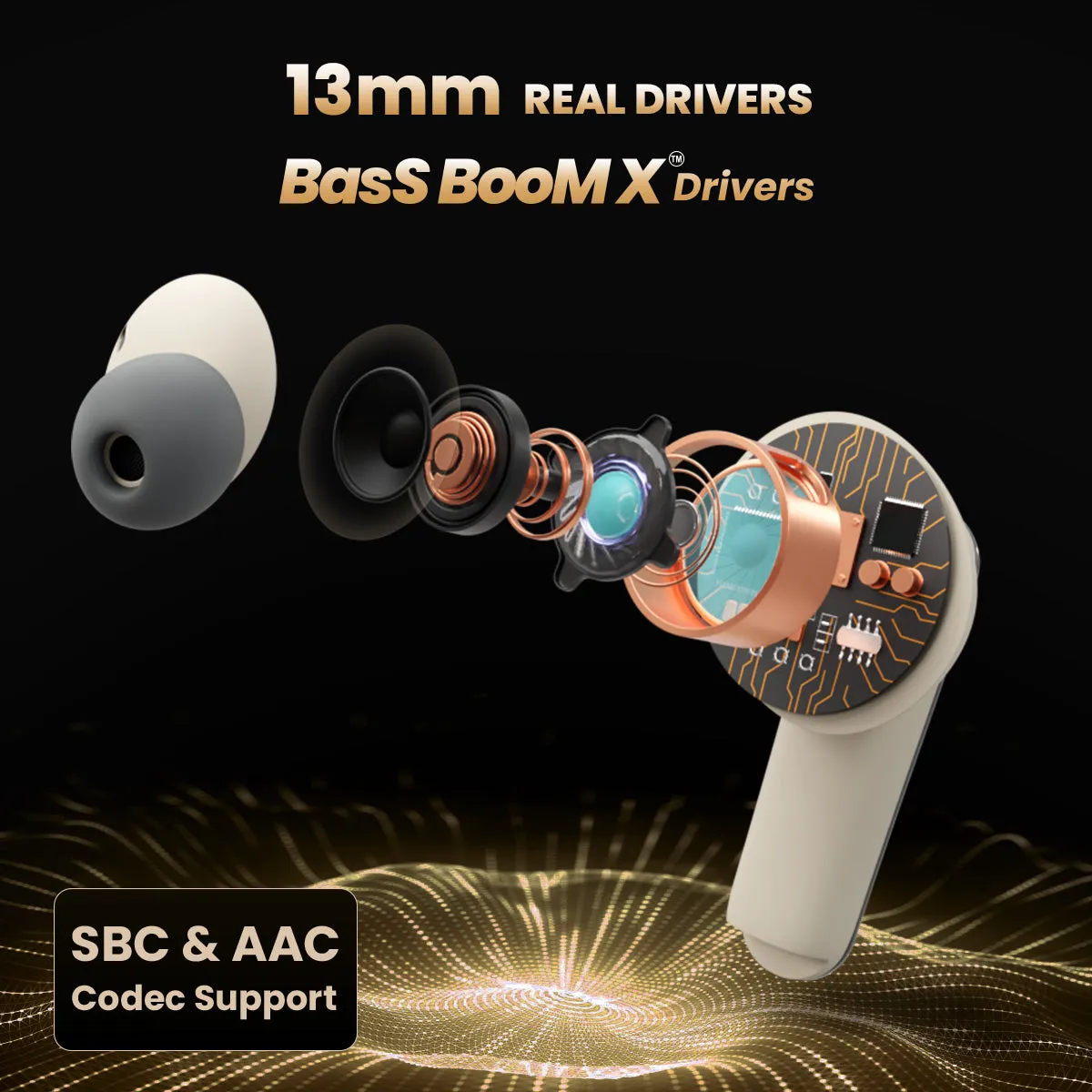 DwOTS 727 Bisque Beige Tws Earbuds