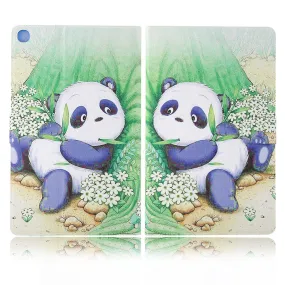 Elegant pattern leather flip case for Samsung Galaxy Tab A7 10.4 (2020) - Cute Panda