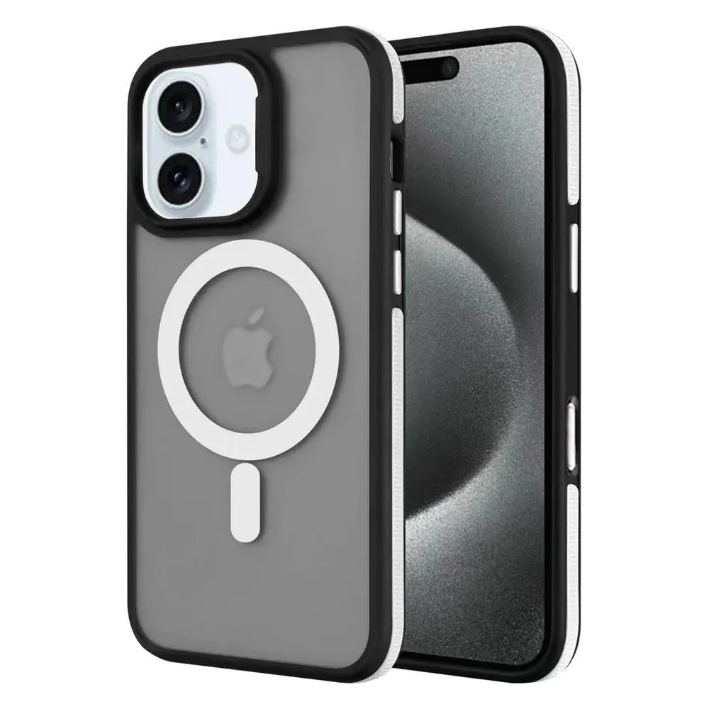 Entronix Heavy Duty Slim Phone Case Compatible with Magsafe for Apple iPhone 16 Plus Magnetic Case, Shockproof Translucent Matte Case