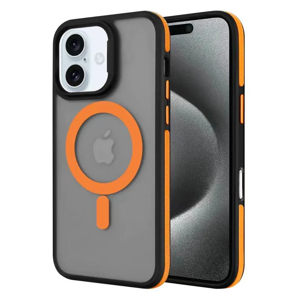 Entronix Heavy Duty Slim Phone Case Compatible with Magsafe for Apple iPhone 16 Plus Magnetic Case, Shockproof Translucent Matte Case