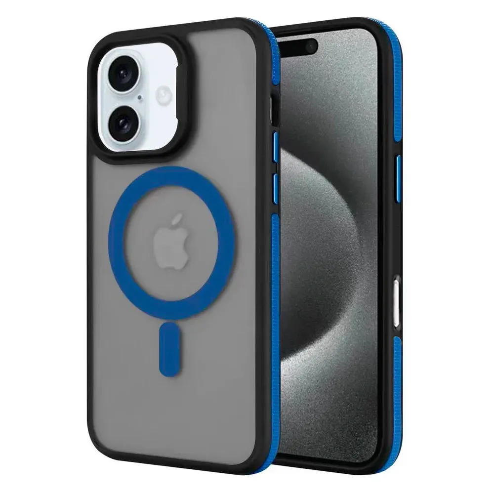 Entronix Heavy Duty Slim Phone Case Compatible with Magsafe for Apple iPhone 16 Plus Magnetic Case, Shockproof Translucent Matte Case