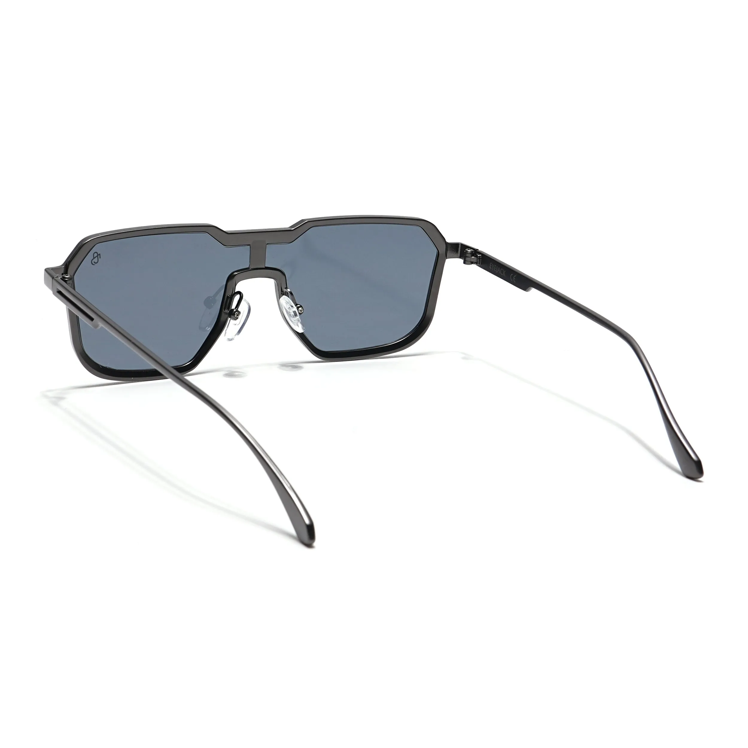 Eyejack Grey Square Sunglasses for Men & Women (RH9522CL859)