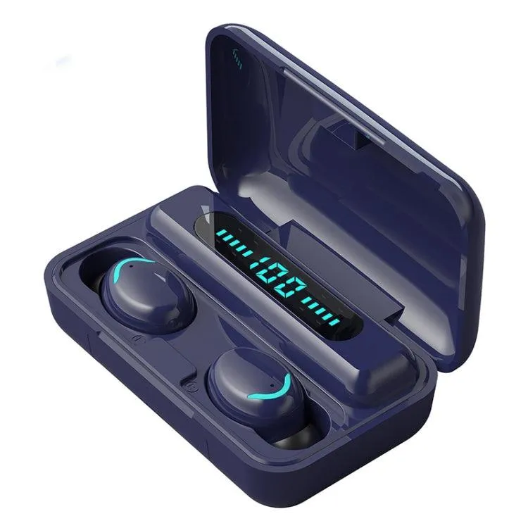 F9-5C Stylish Wireless Noise-Canceling Bluetooth Earbuds with LED Battery Indicator and Ambient Lighting