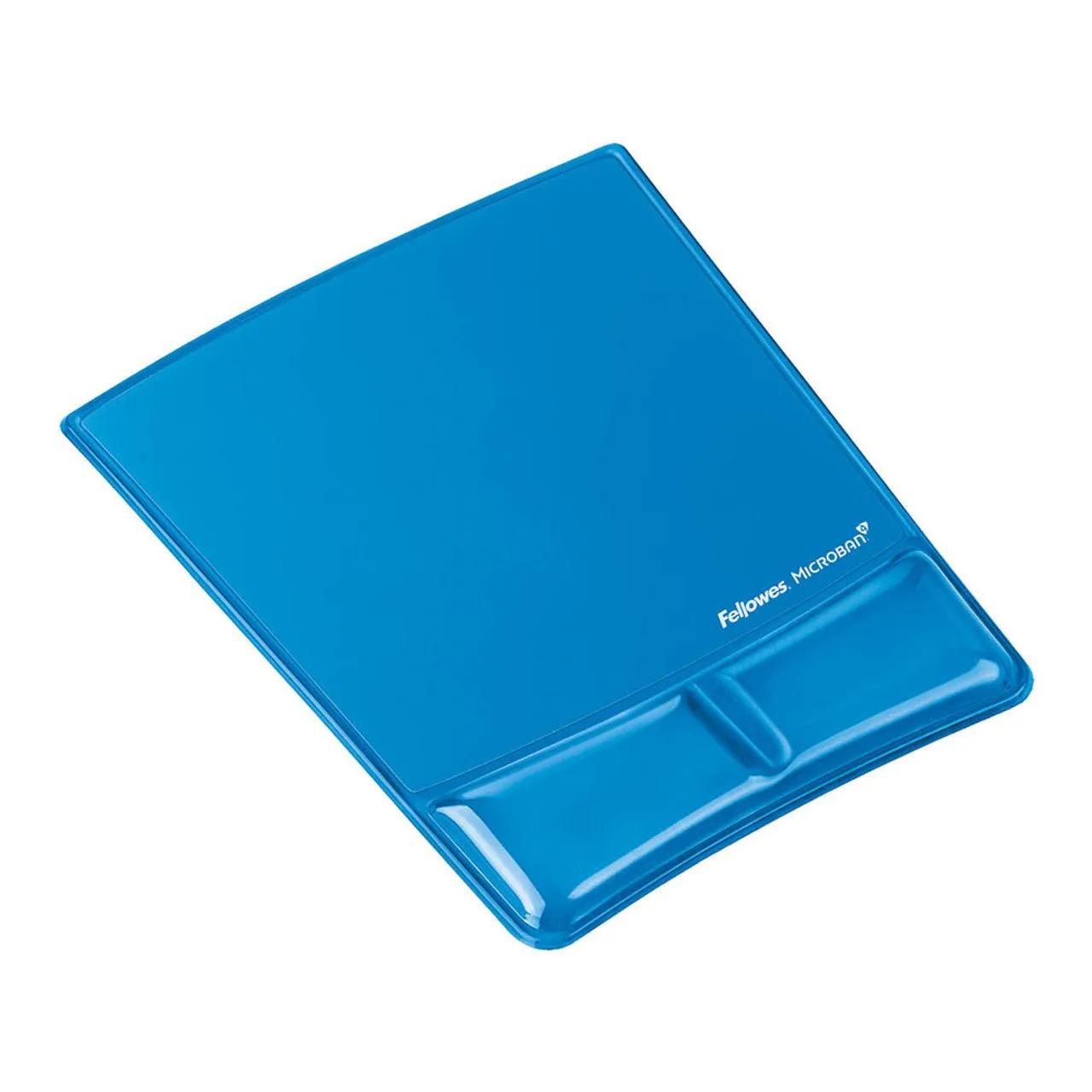 Fellowes Mouse Pad and Wrist Support - Blue