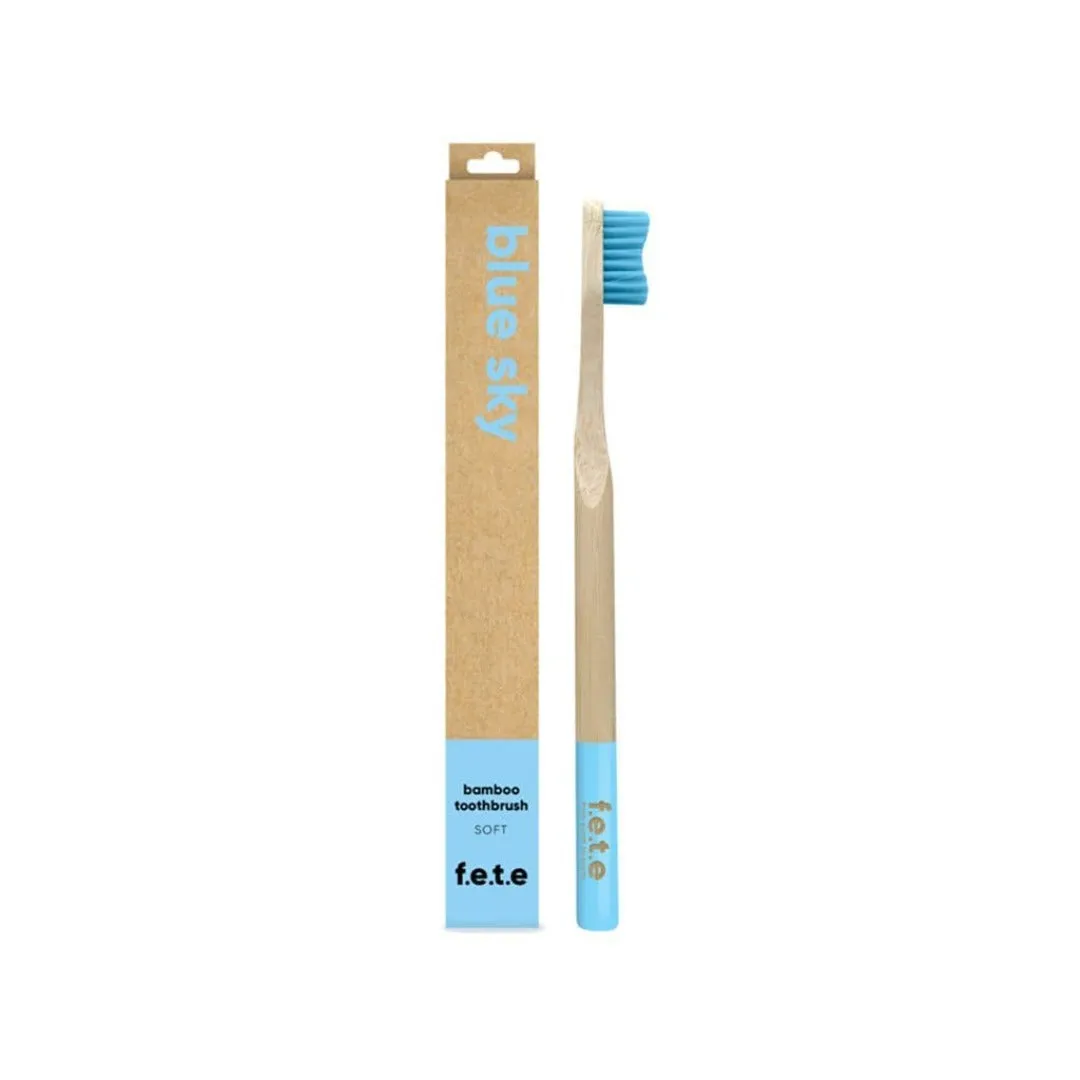 F.E.T.E Bamboo Toothbrush Light Blue Soft