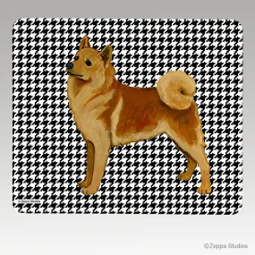 Finnish Spitz Houndstooth Mouse Pad