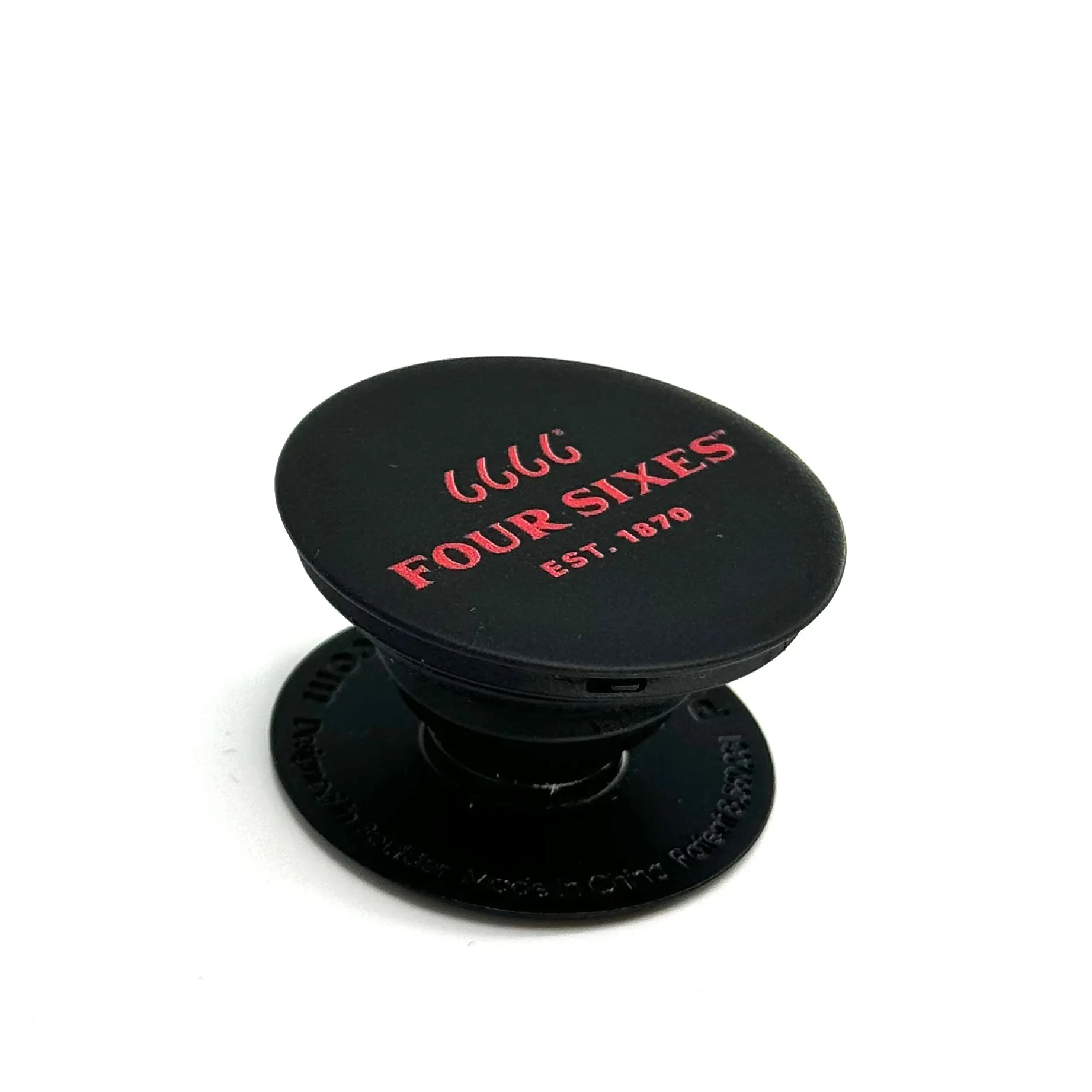 Four Sixes PopSocket Pop Grip- Black