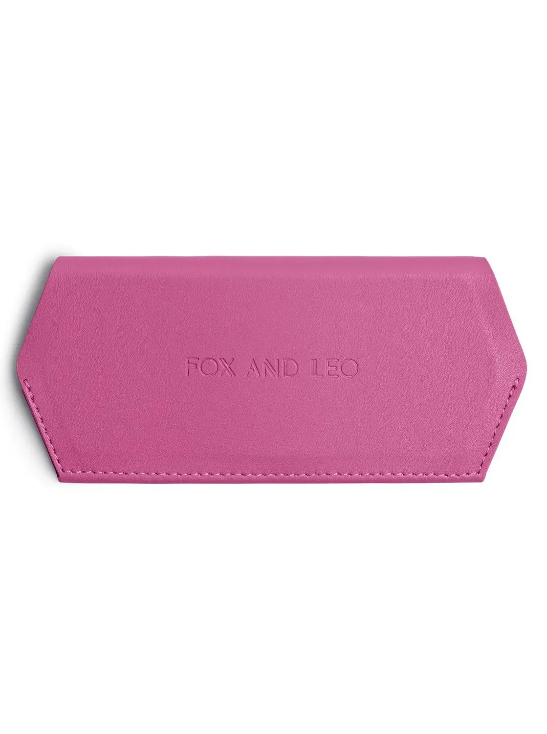 Fox and Leo Glasses Case - Hot Pink