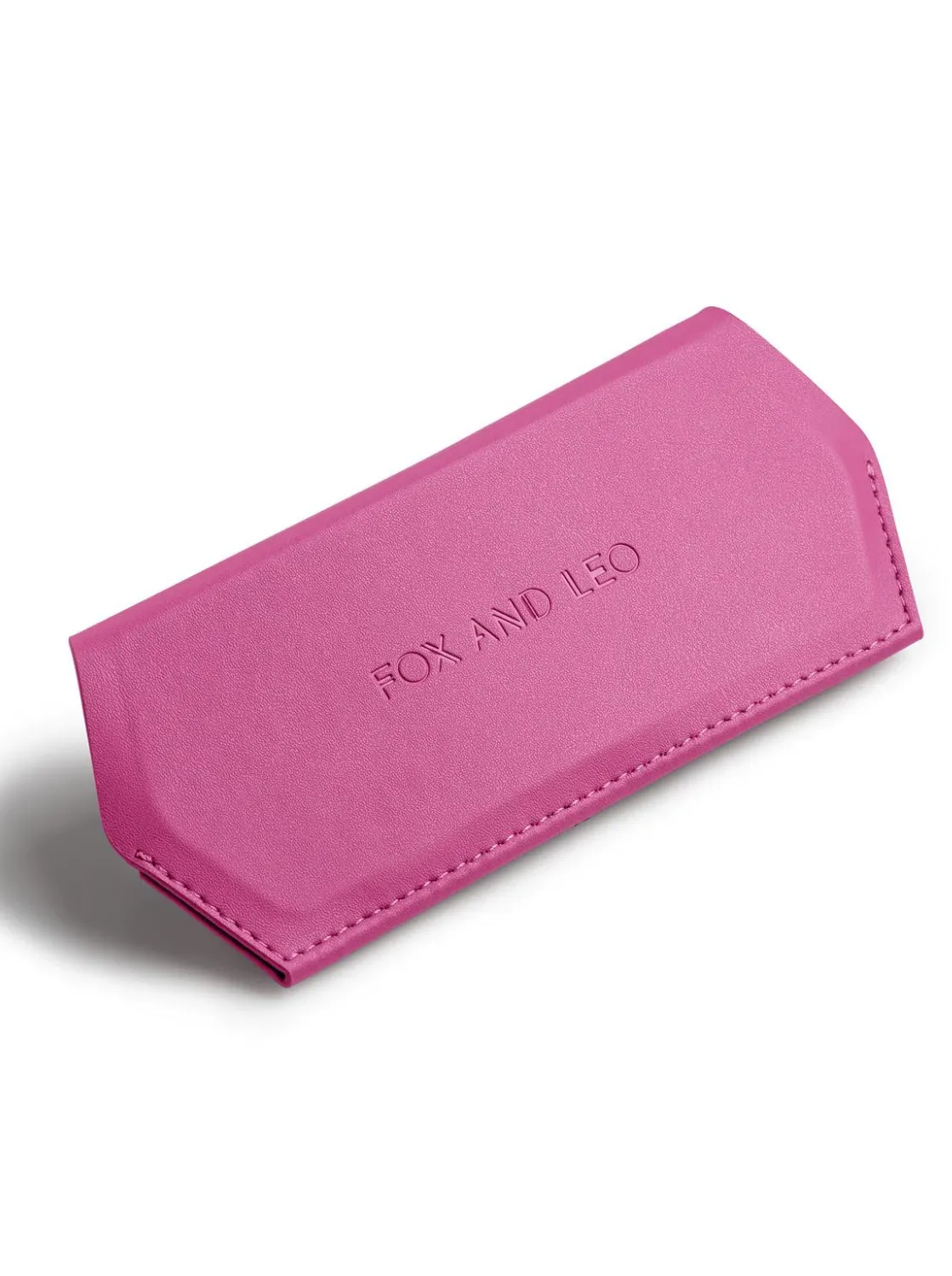 Fox and Leo Glasses Case - Hot Pink