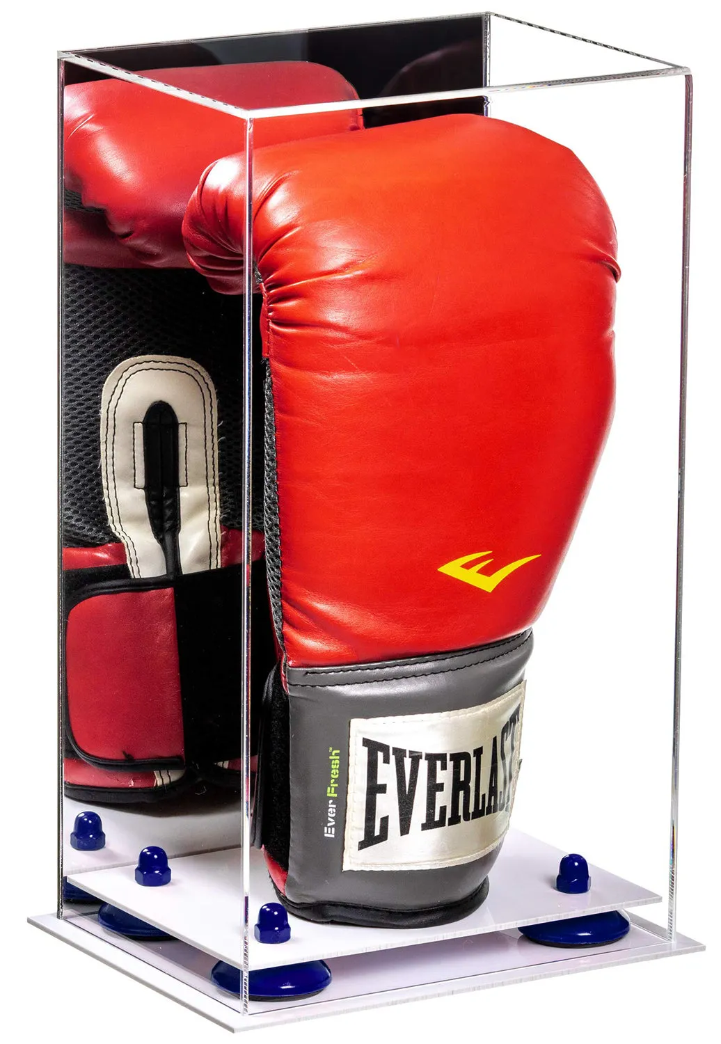 Full Size Boxing Glove Vertical Display Case with Mirror Back (A092/V18)