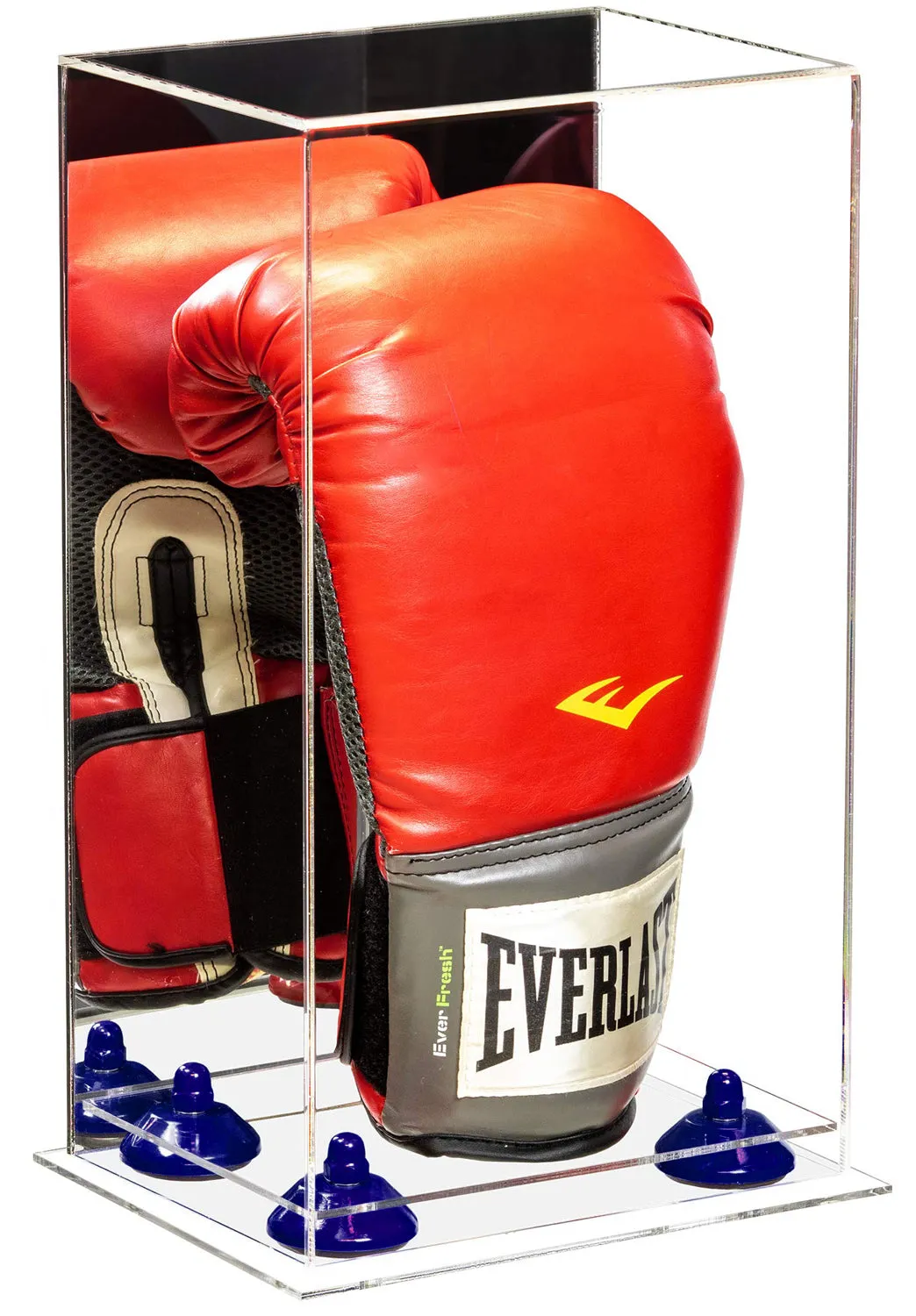 Full Size Boxing Glove Vertical Display Case with Mirror Back (A092/V18)