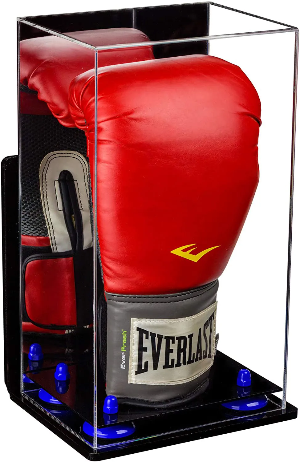 Full Size Boxing Glove Vertical Display Case with Mirror Back (A092/V18)