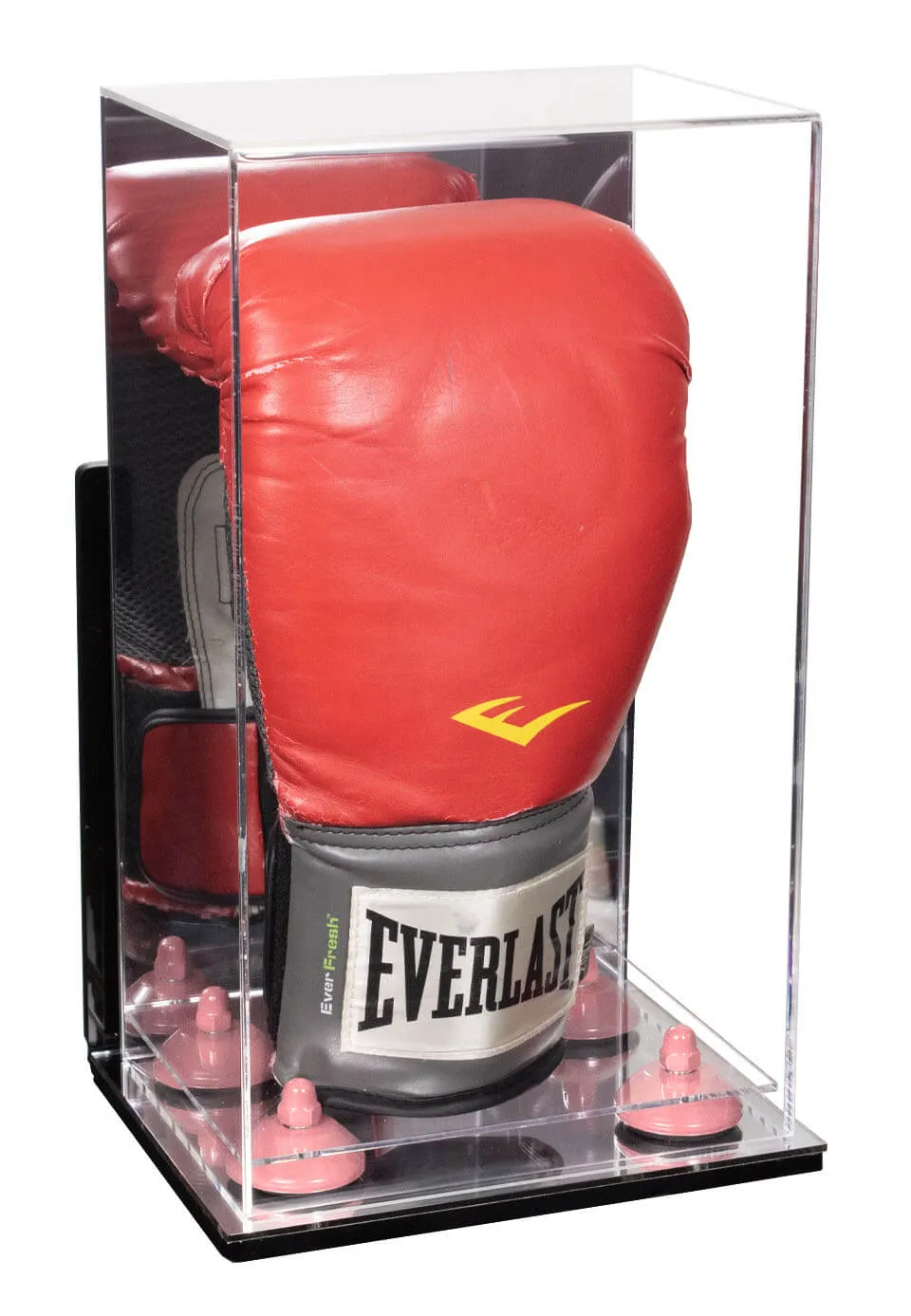 Full Size Boxing Glove Vertical Display Case with Mirror Back (A092/V18)