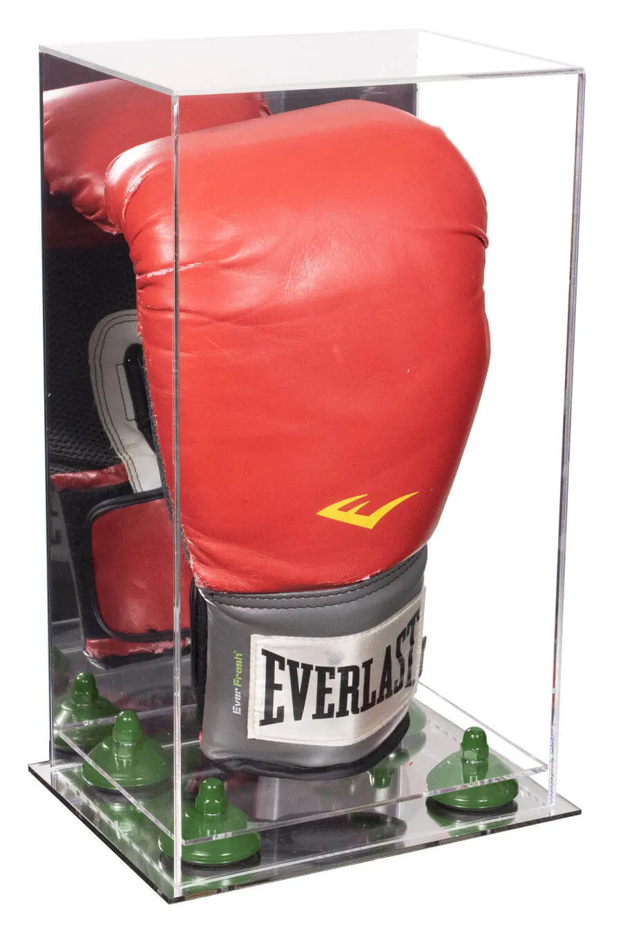 Full Size Boxing Glove Vertical Display Case with Mirror Back (A092/V18)