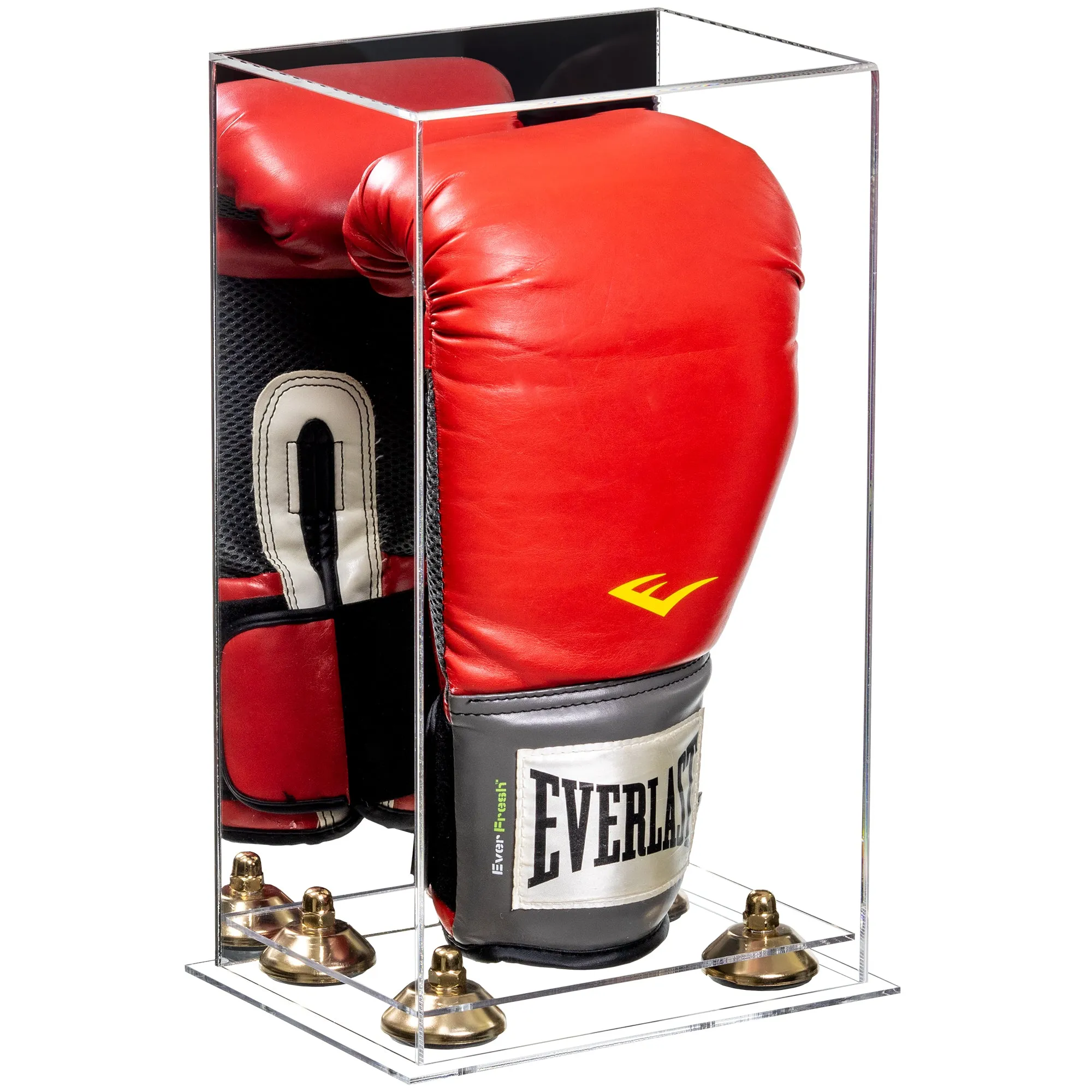 Full Size Boxing Glove Vertical Display Case with Mirror Back (A092/V18)