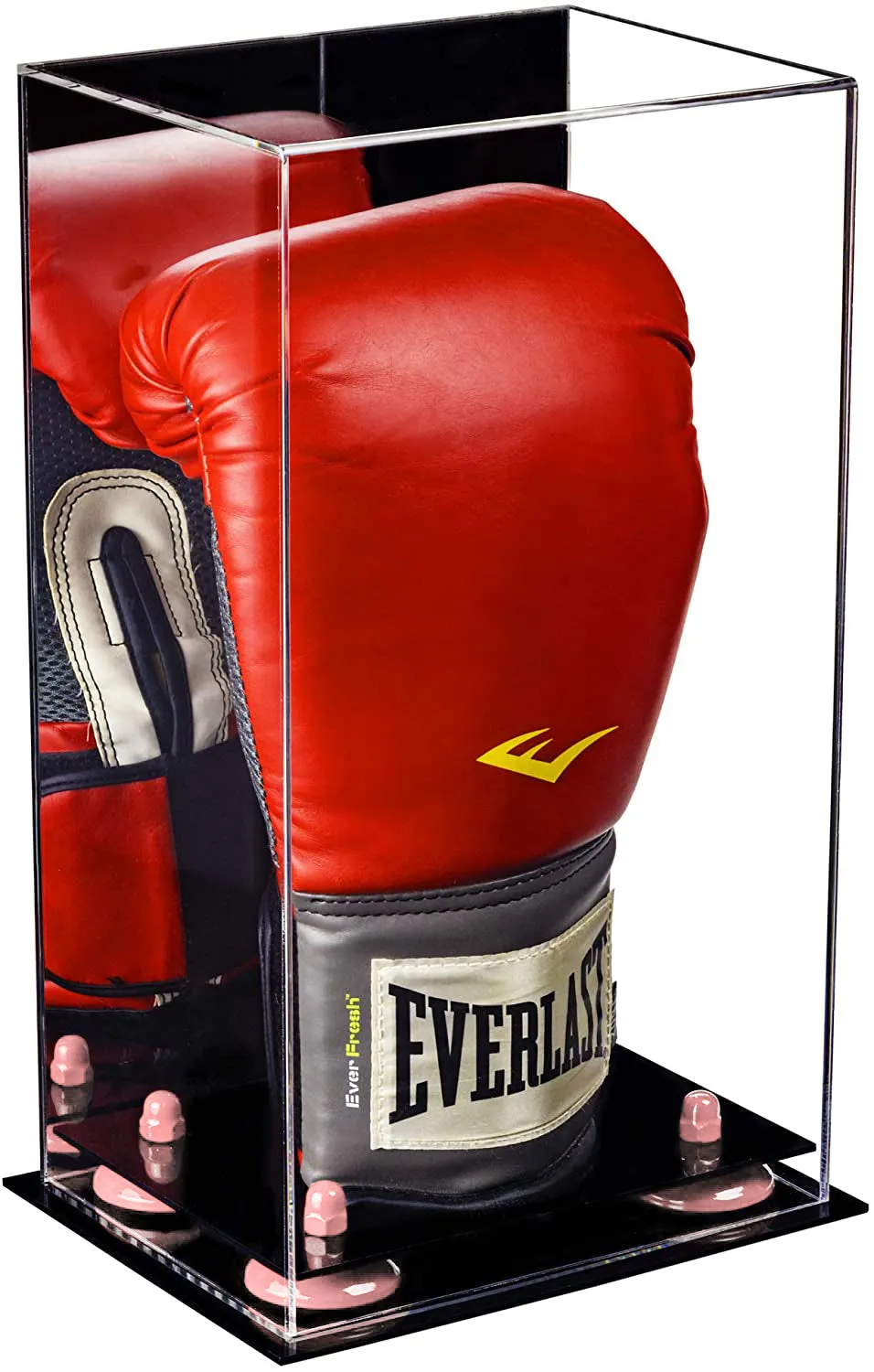 Full Size Boxing Glove Vertical Display Case with Mirror Back (A092/V18)