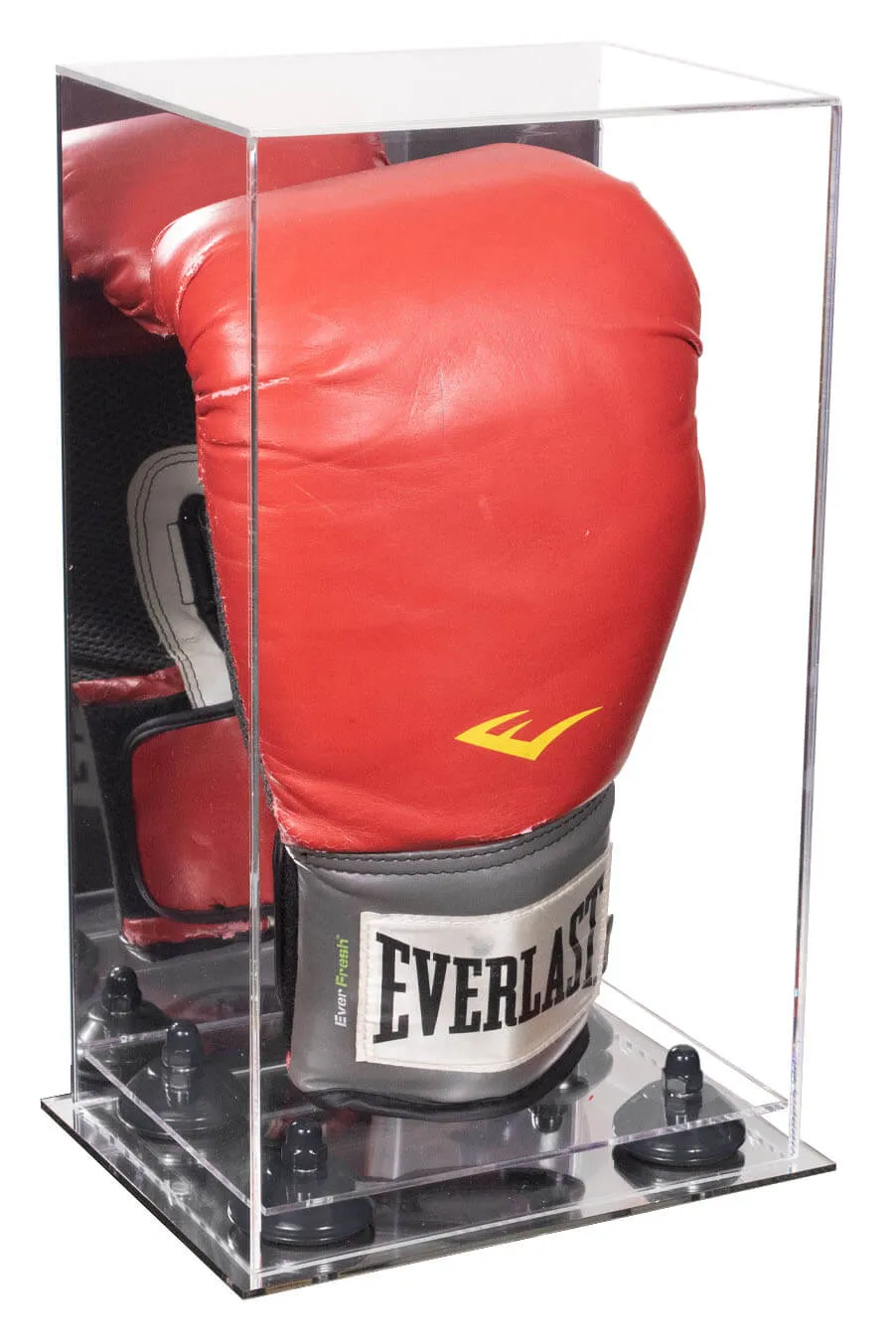 Full Size Boxing Glove Vertical Display Case with Mirror Back (A092/V18)