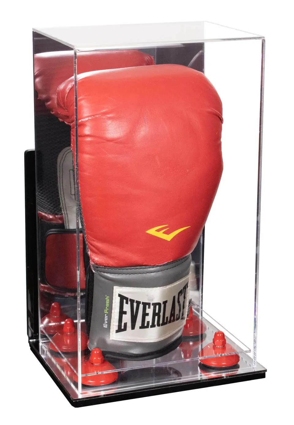 Full Size Boxing Glove Vertical Display Case with Mirror Back (A092/V18)