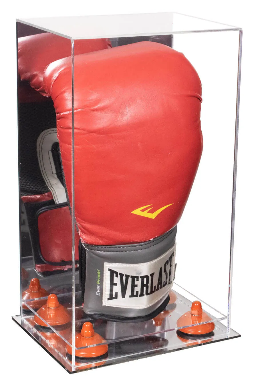 Full Size Boxing Glove Vertical Display Case with Mirror Back (A092/V18)