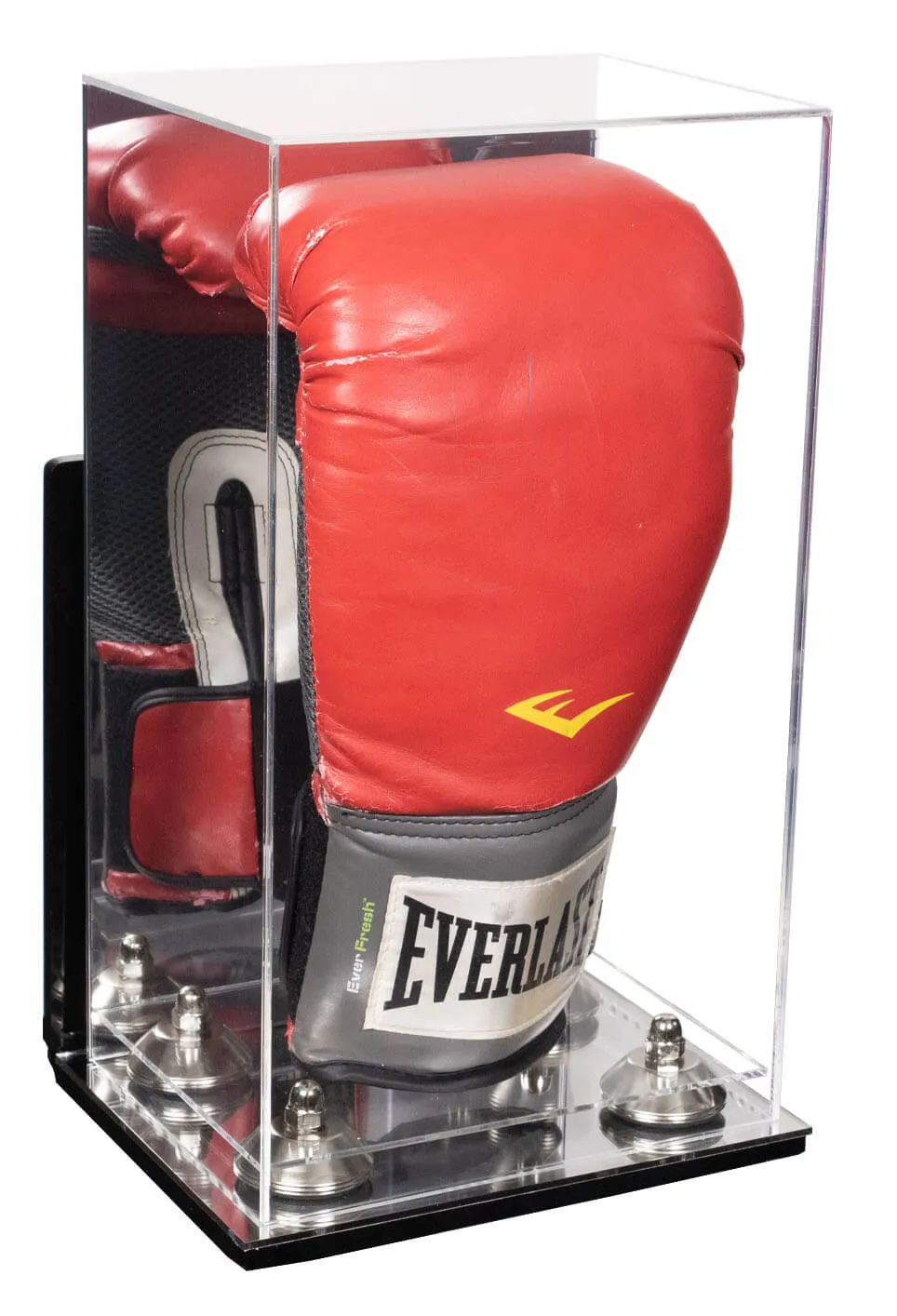 Full Size Boxing Glove Vertical Display Case with Mirror Back (A092/V18)