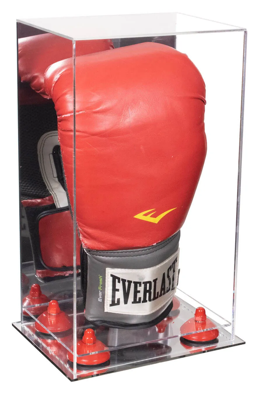 Full Size Boxing Glove Vertical Display Case with Mirror Back (A092/V18)