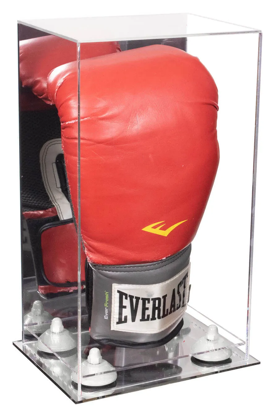 Full Size Boxing Glove Vertical Display Case with Mirror Back (A092/V18)