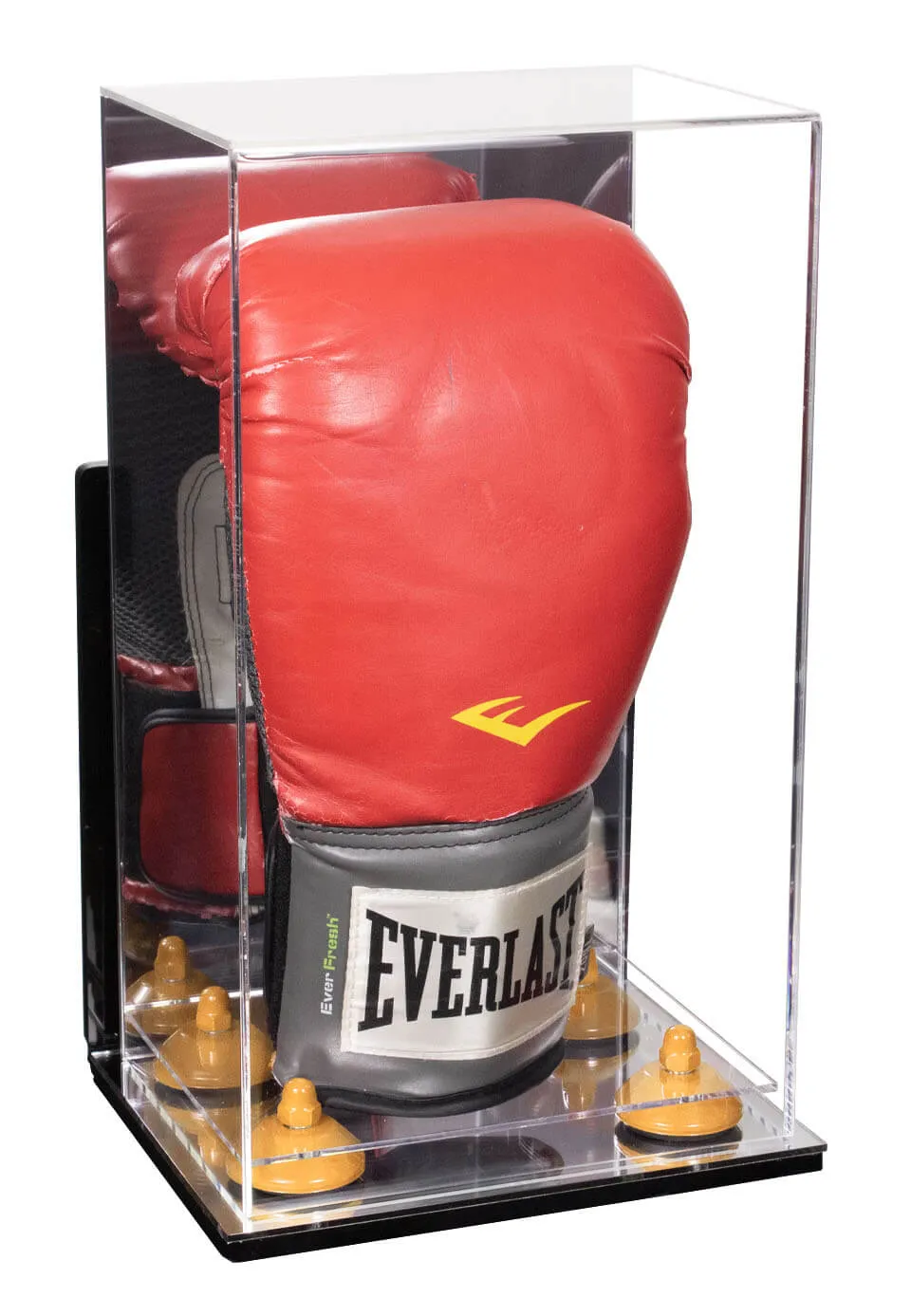 Full Size Boxing Glove Vertical Display Case with Mirror Back (A092/V18)