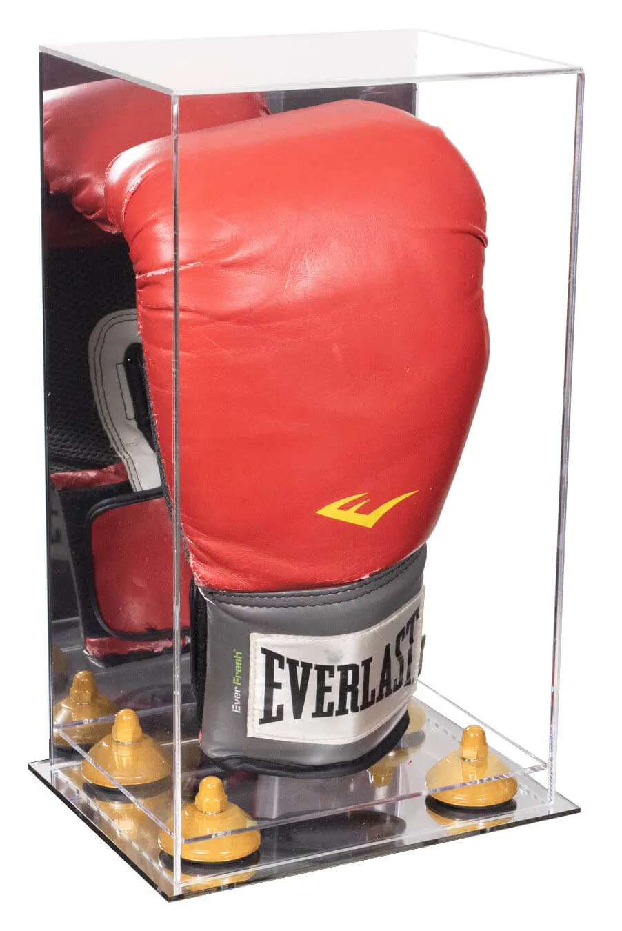 Full Size Boxing Glove Vertical Display Case with Mirror Back (A092/V18)