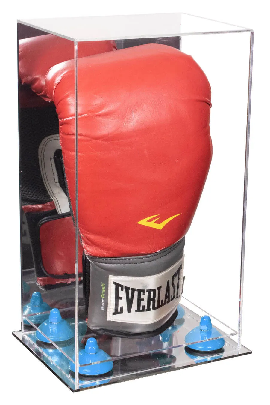 Full Size Boxing Glove Vertical Display Case with Mirror Back (A092/V18)