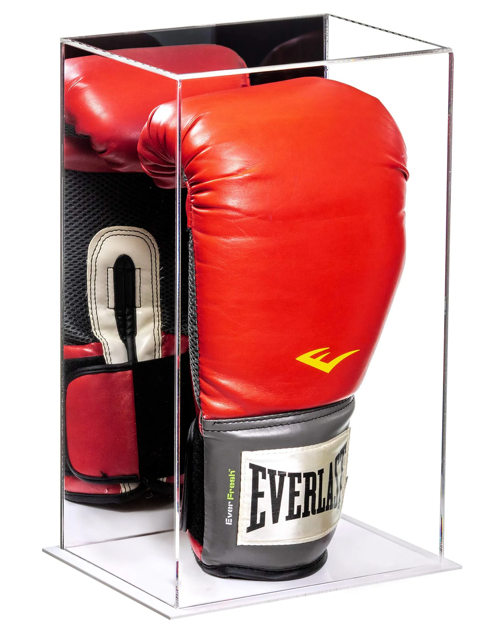 Full Size Boxing Glove Vertical Display Case with Mirror Back (A092/V18)