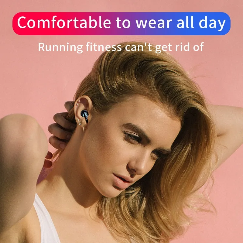 HBQ Bluetooth 5.0 Earphones Portable TWS Wireless In-ear 3D Stereo Sound With Mic Handsfree Sports Earbuds Auto Pairing Headset