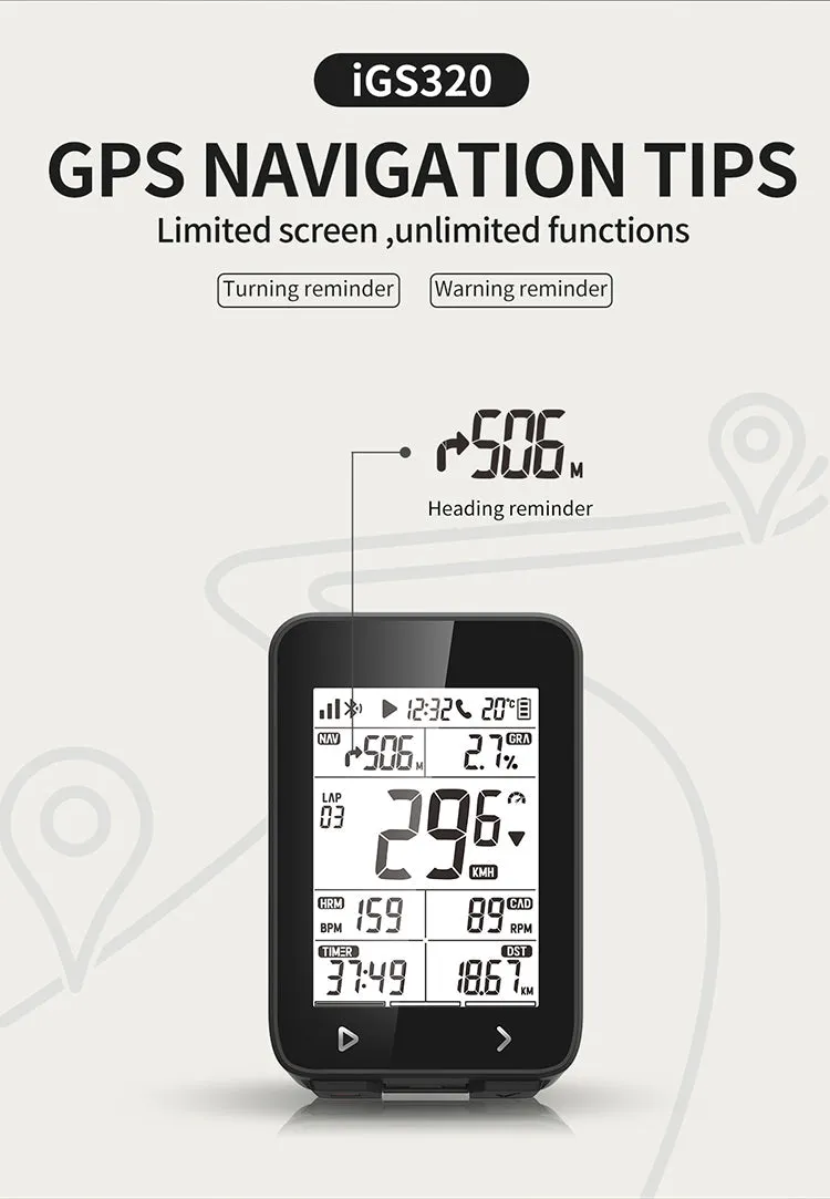 iGPSPORT IGS320 GPS Cycling Computer