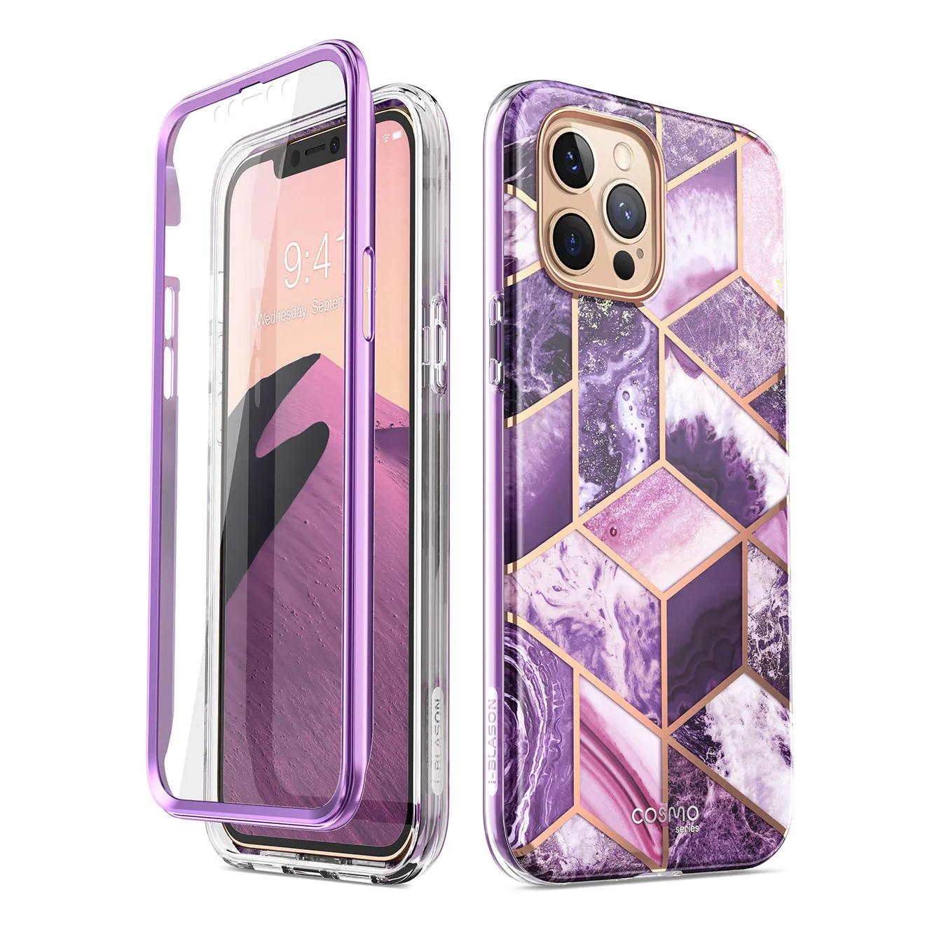 iPhone 12 Pro Max Cosmo Case(open box) - Marble Purple