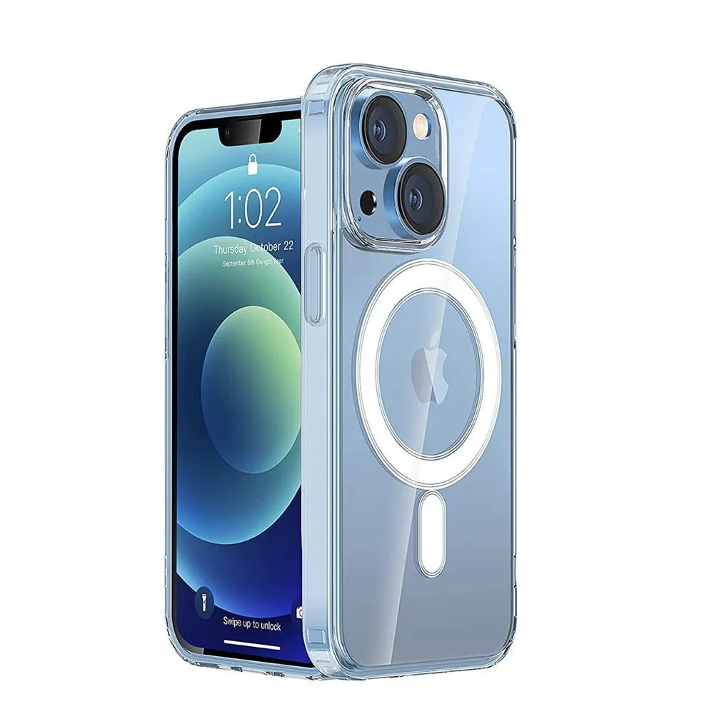 iPhone 15 Pro Wireless Charging Transparent Magnetic Phone Case