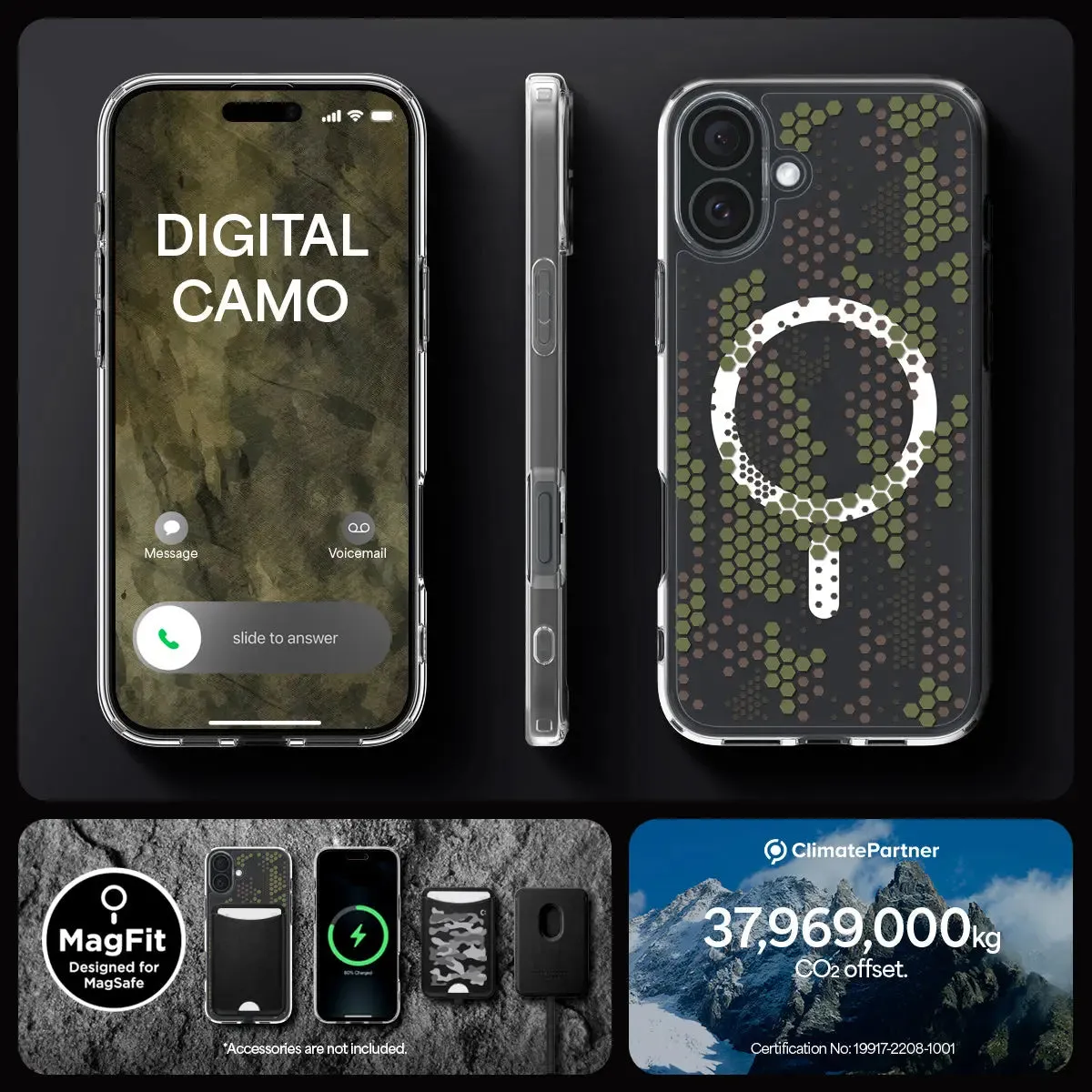 iPhone 16 Plus Case Ultra Hybrid MagFit Digital Camo