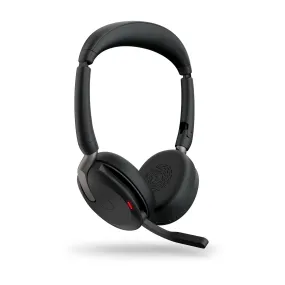 Jabra Evolve2 65 Flex Uc Stereo - Headset - On-Ear - Bluetooth - Wireless - Active Noise Cancelling - Usb-C - Black - Op