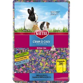 Kaytee Clean & Cozy Birthday Cake Bedding 1000 Cubic inch