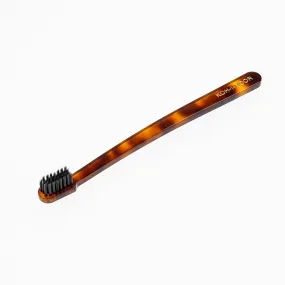 KOH-I-NOOR Coccola Tiny Head Toothbrush Soft Carbon Nylon Bristles TORTOISHELL