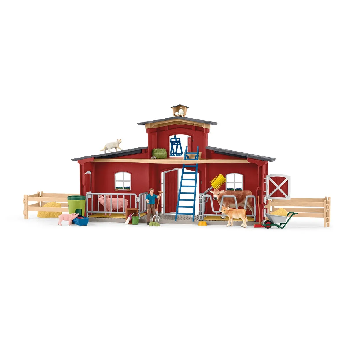 Large Barn with Animals and Accessories