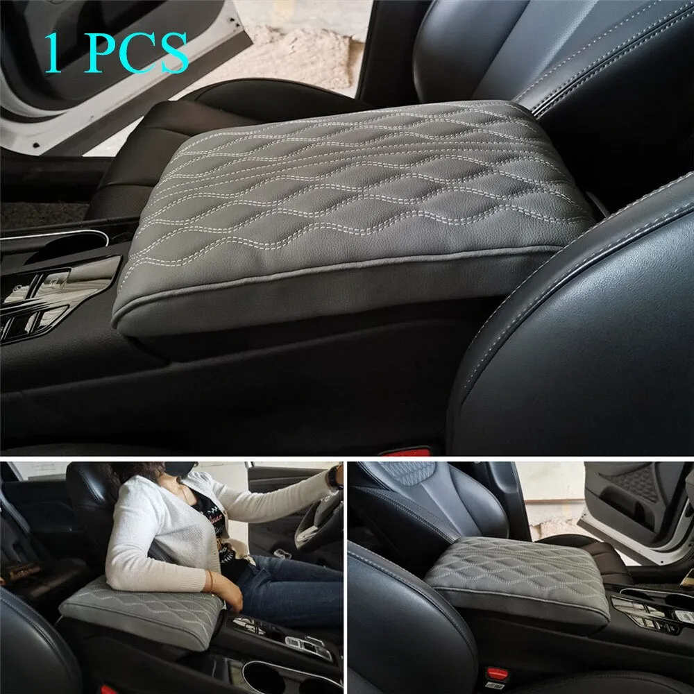 Leather Soft Car Armrest Pad