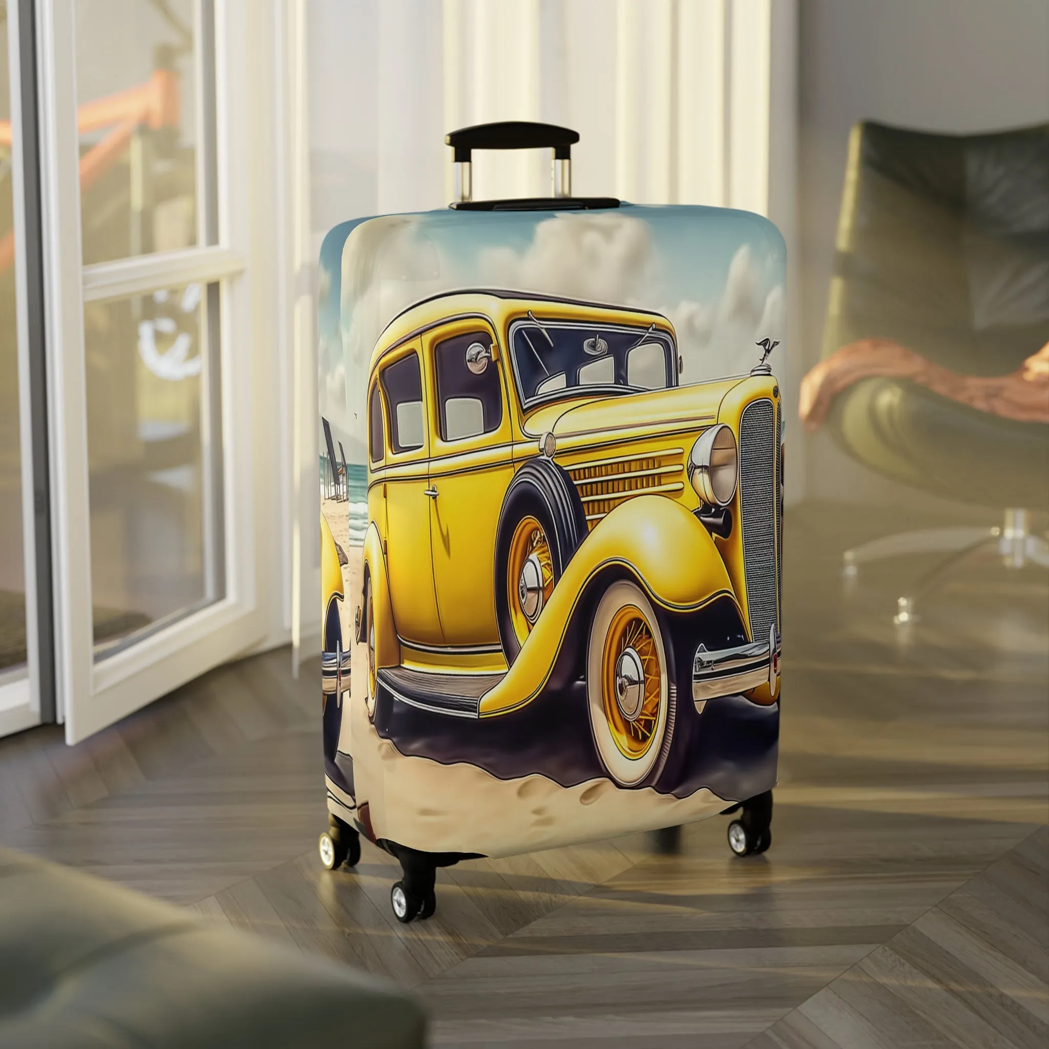 Luggage Cover, Vintage Car, awd-331