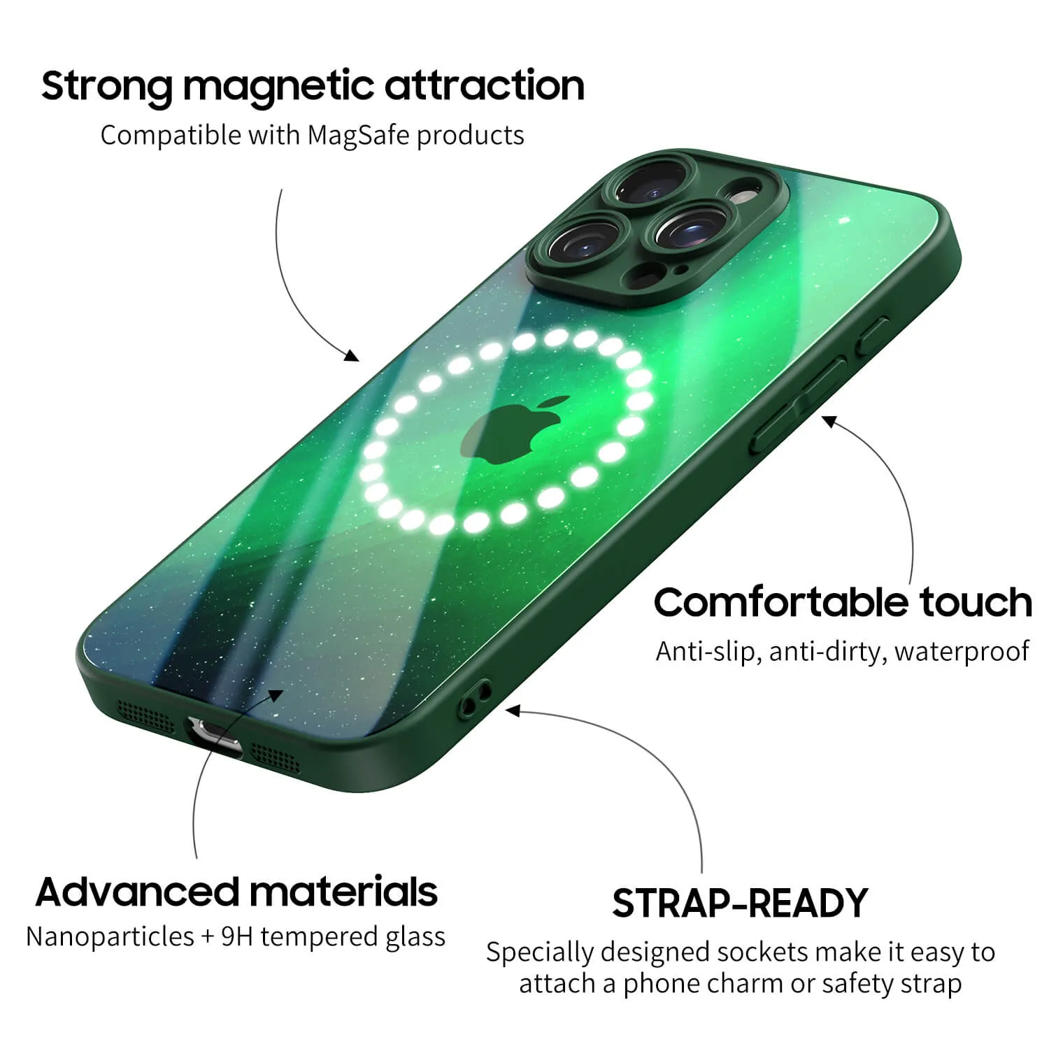 Magnetic Storm-Midnight | IPhone Series Impact Resistant Protective Case